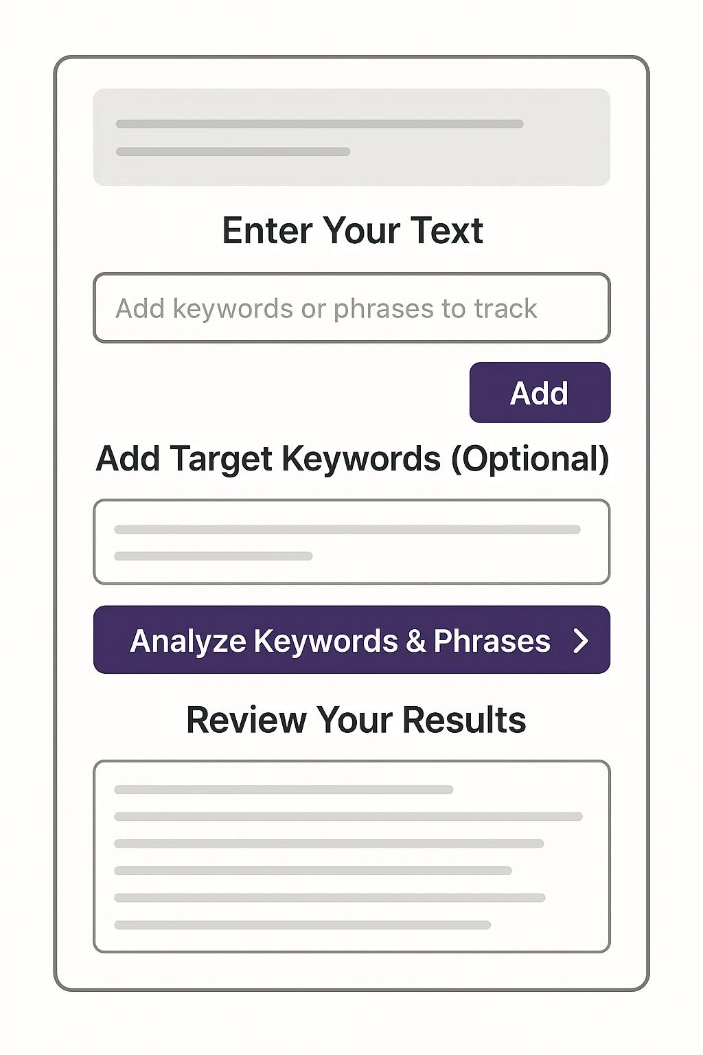 Keyword Density Analysis Dashboard