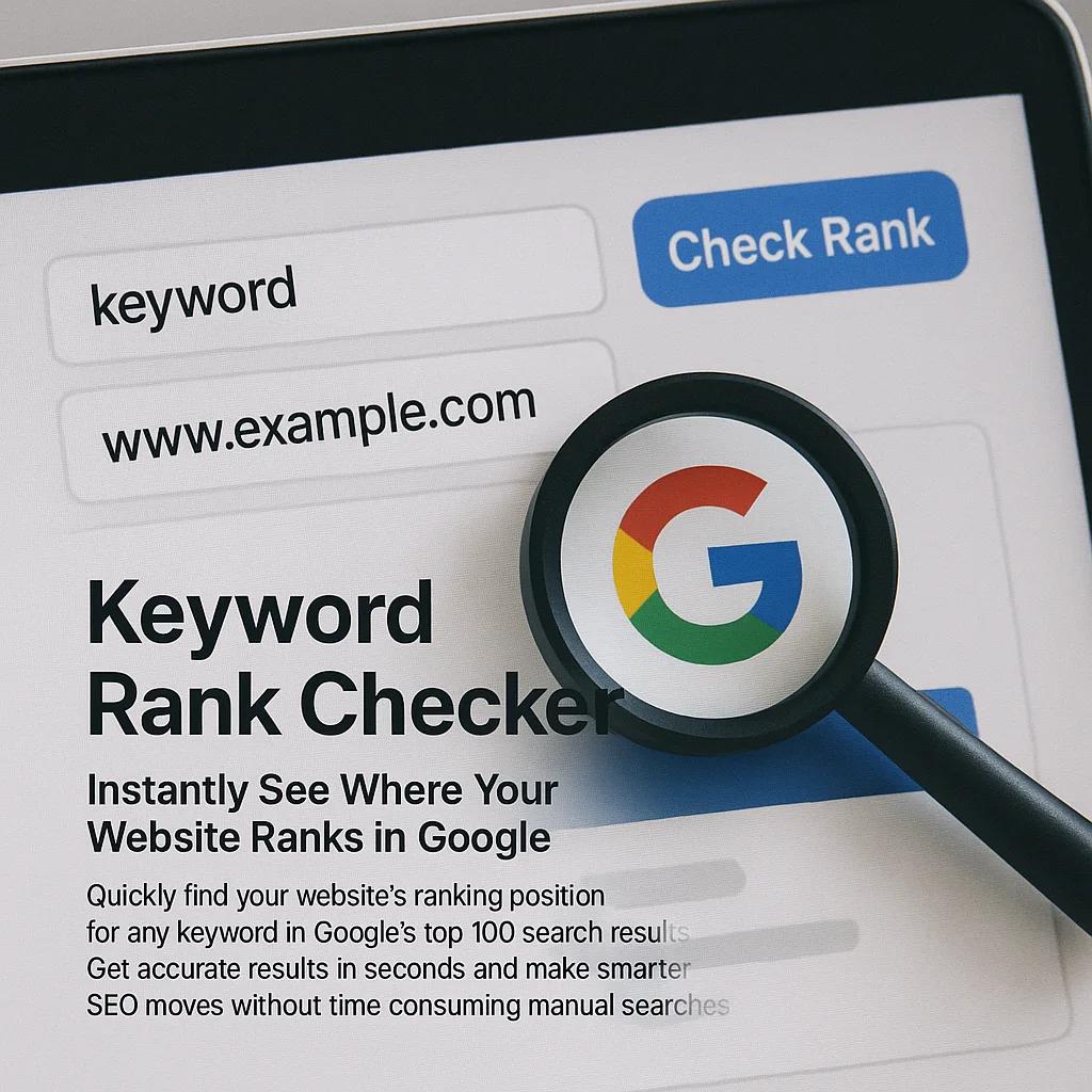 Keyword Rank Checker Dashboard