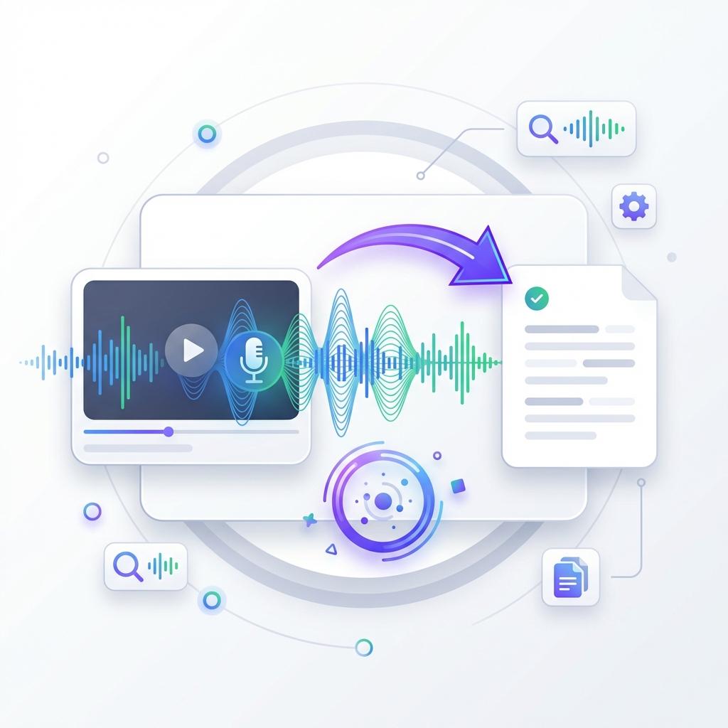 Video Summarizer analyzing spoken audio without subtitles