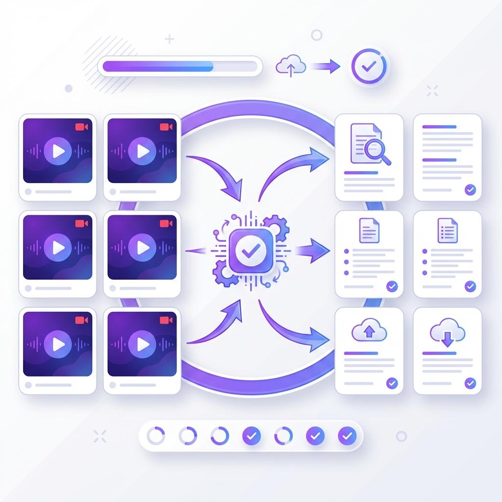 Video Summarizer batch processing up to 20 videos