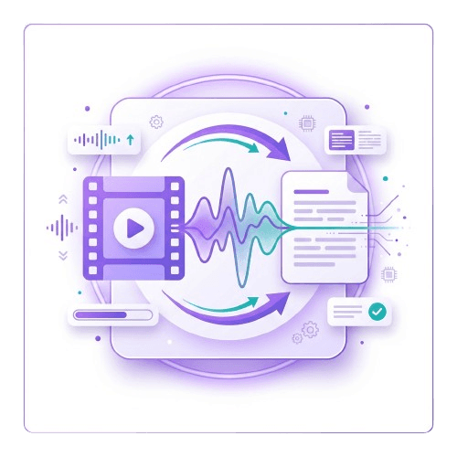 Convert Videos Without Captions - direct audio to text processing