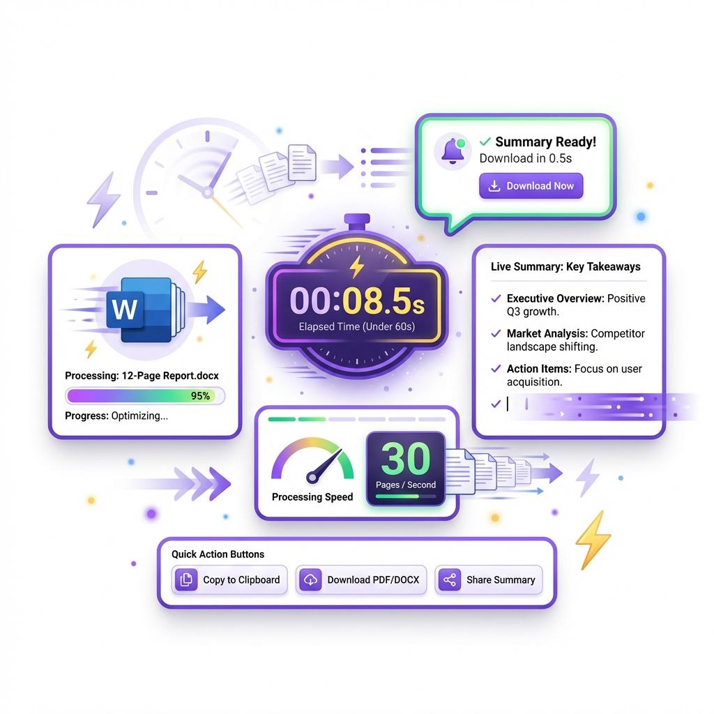 Get Your Summary in Under a Minute - lightning fast summarization