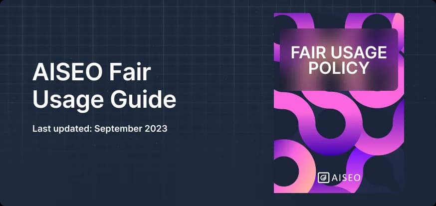 Fair Usage Policy