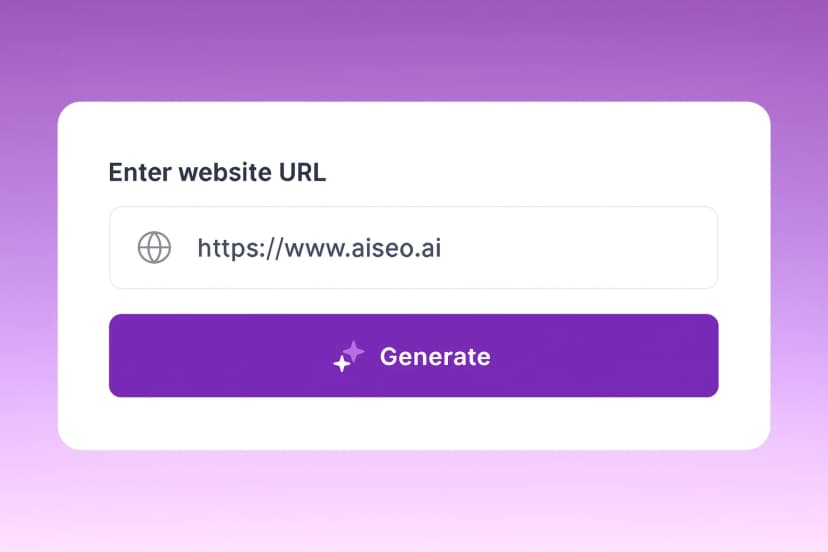 LLMs.txt Generator Process