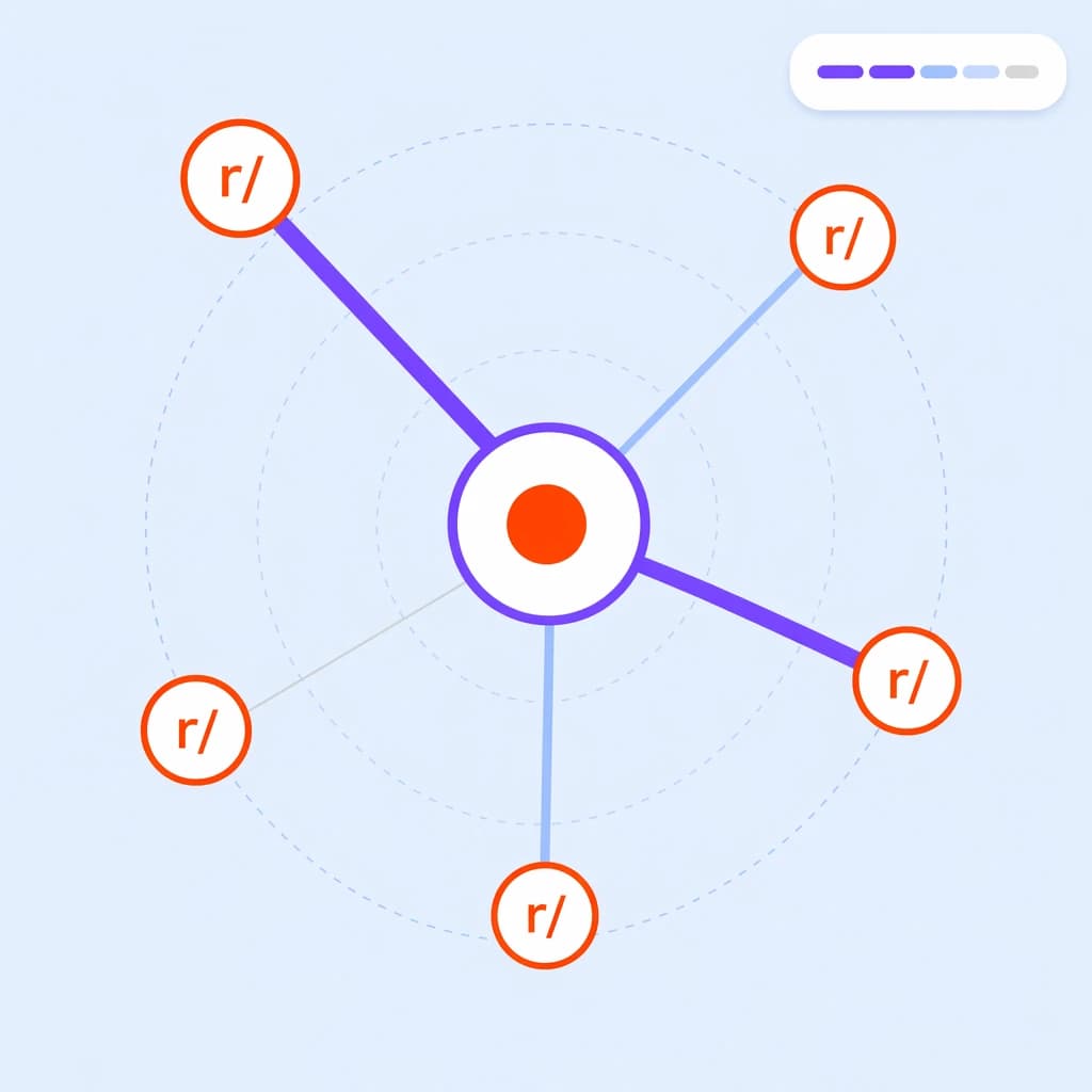 Smart subreddit matching — compatibility scores for r/technology, r/entrepreneur, r/marketing